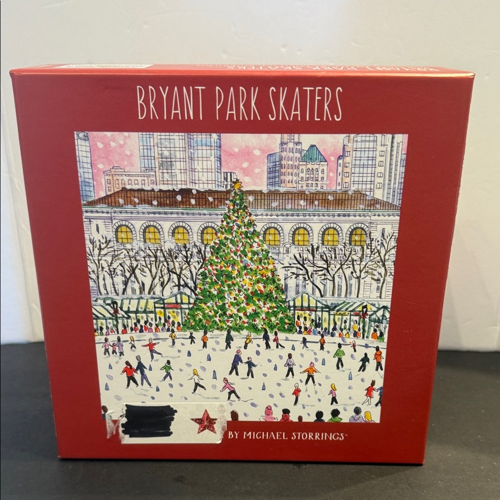Bryant Park Skaters 1000 Piece Puzzle by Michael Storings Galison Designs